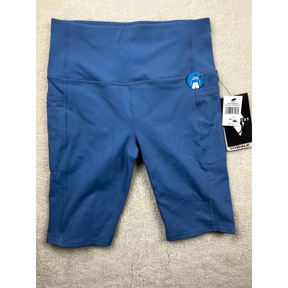 Skechers Women's Size Small GO Walk High Waisted 10" Bike Short Serenity Blue